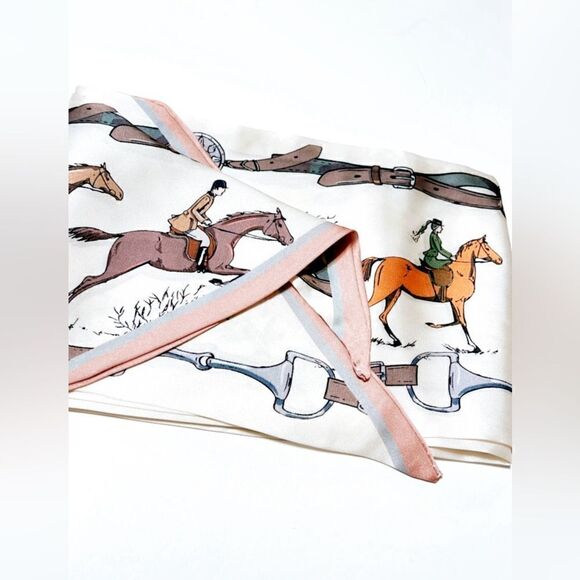 Horse print scarf G5 - Picture 1 of 2